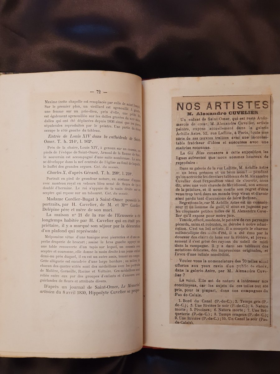 Saint-omer, Rare Ouvrage Sur Les Artistes Peintres De Cette Ville Par Ch. Revillion, 1904-photo-1