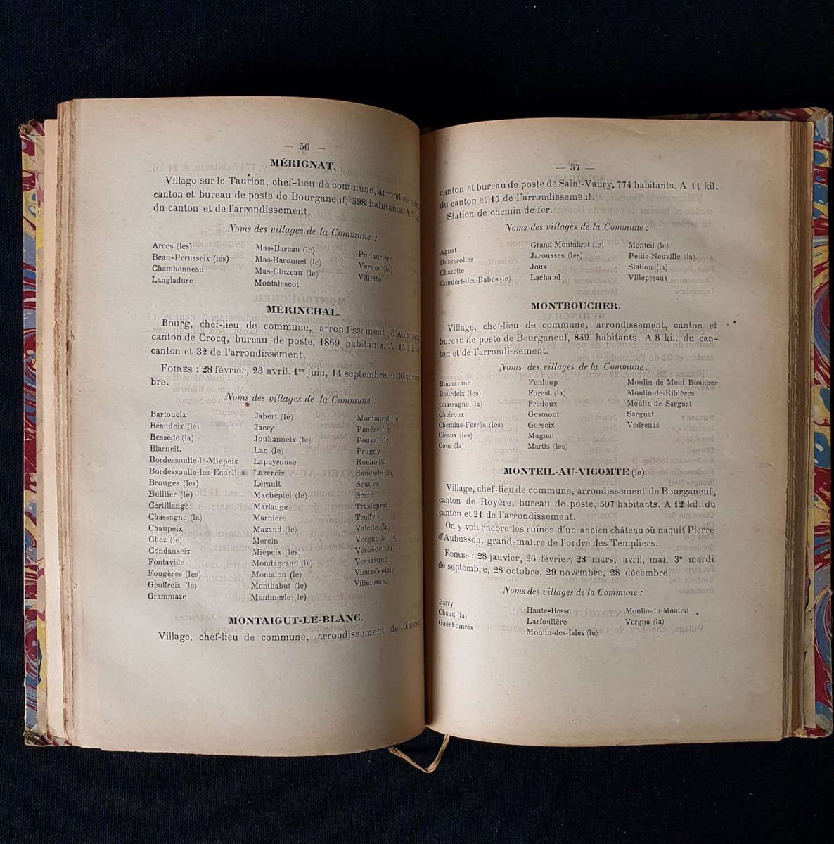 Rare "Dictionnaire de la Creuse". Aubusson, J. Bregère, 1882-photo-2