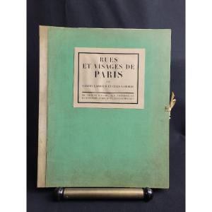 Valery Larbaud & Chas Laborde, "rues Et Visages De Paris", La Roseraie 1926