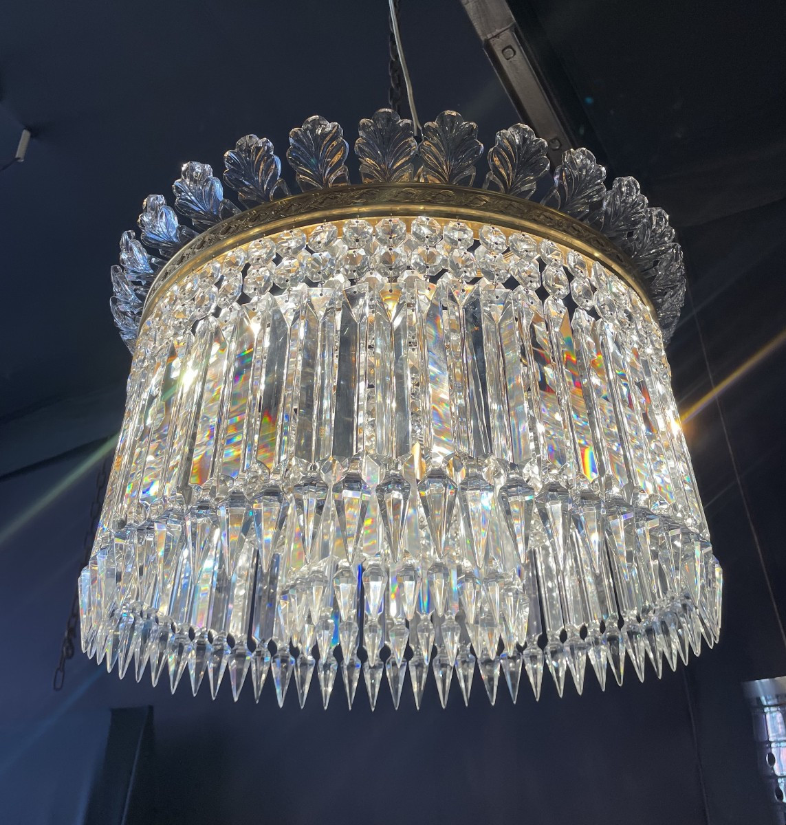 Baccarat Ceiling Light, Crinoline Model