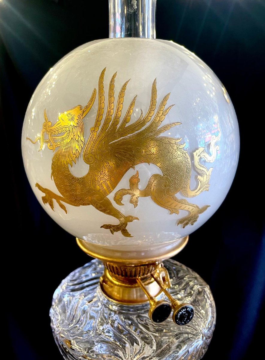 Lampe à pétrole BACCARAT -photo-2