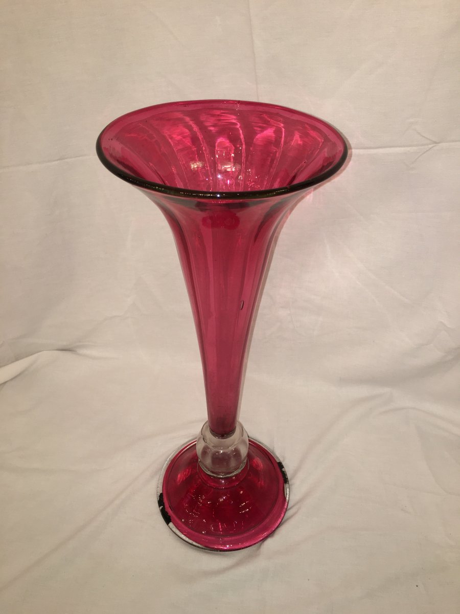 Glass Vase Pink Color-photo-2