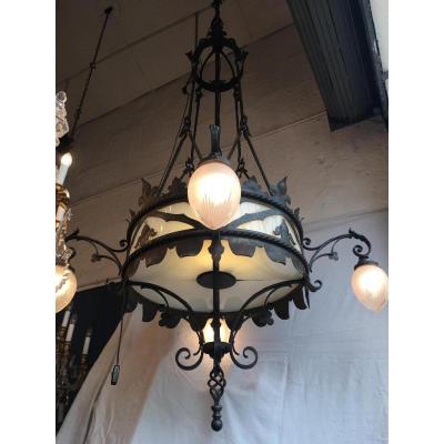 Gothic Iron Forge Chandelier