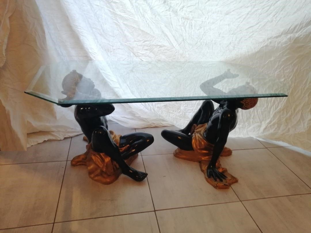 Nubian Coffee Table, Maison Romeo Paris. 70s-photo-2