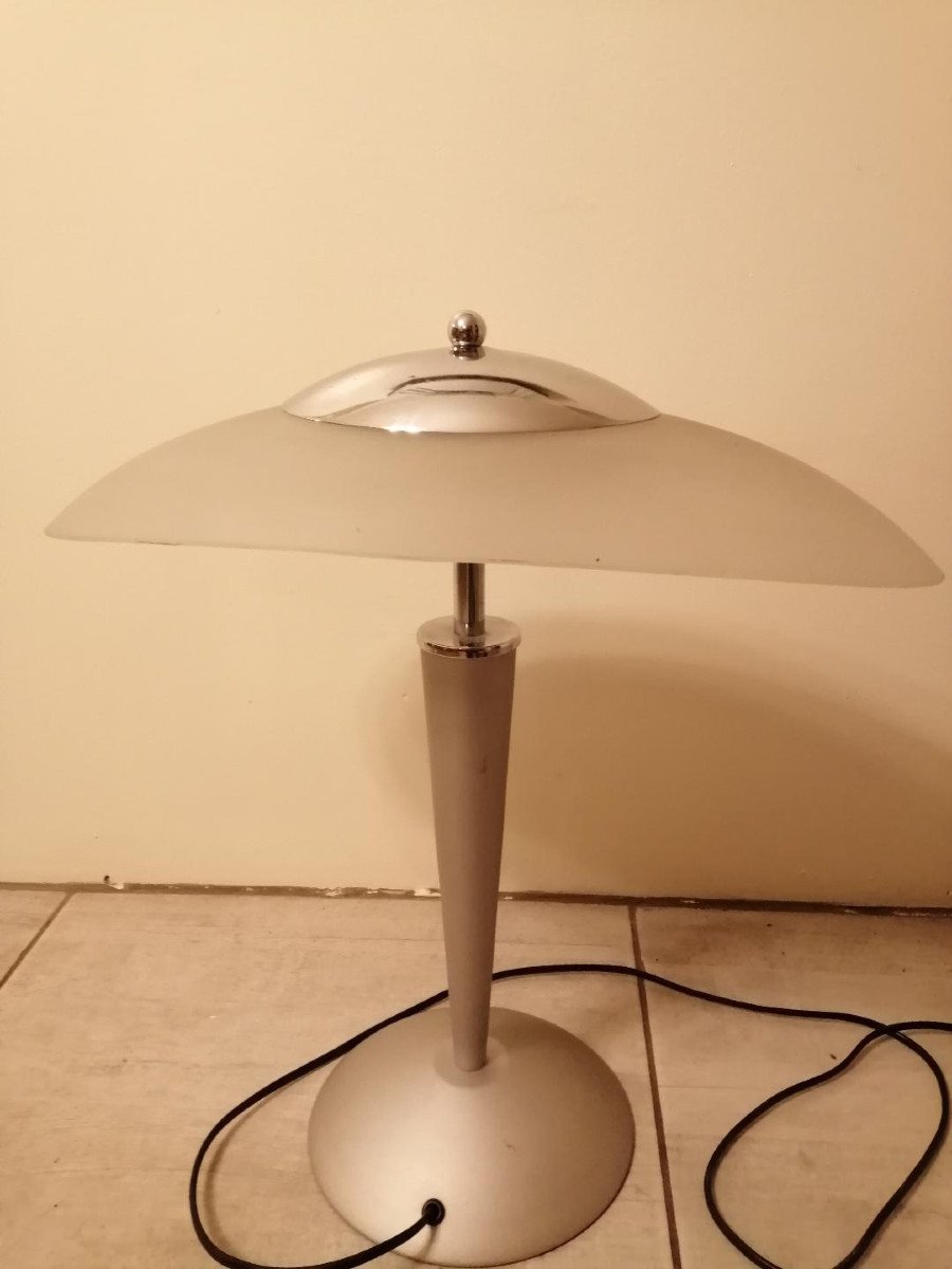 90s Unilux Crystal Desk Lamp-photo-2