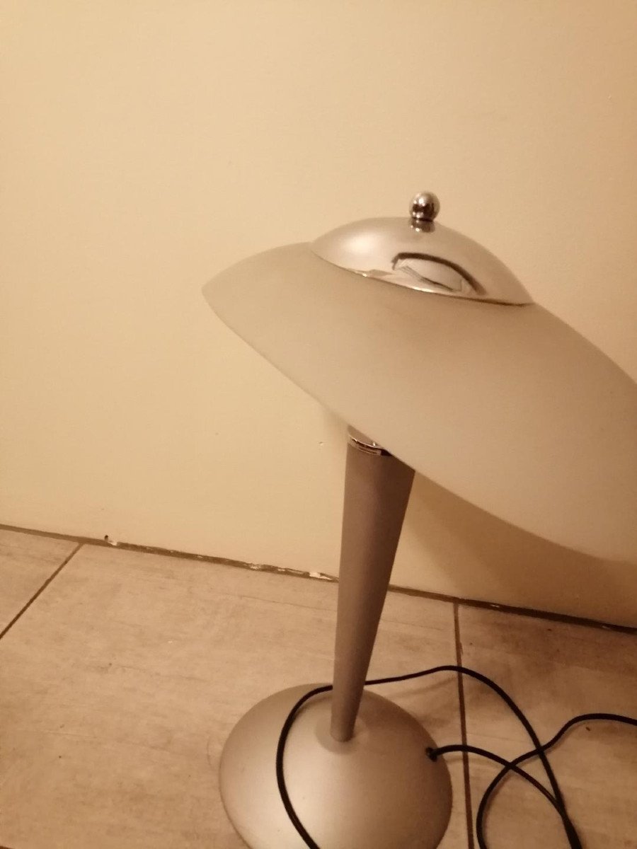Lampe De Bureau Unilux Cristal Années 90-photo-2