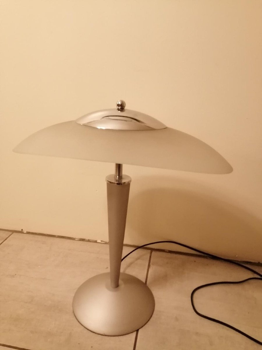 90s Unilux Crystal Desk Lamp