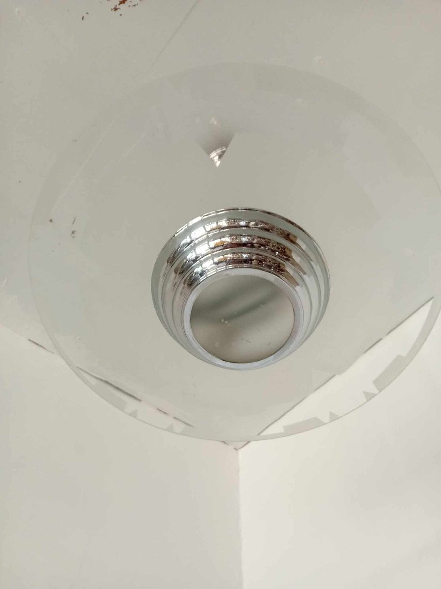 Art Deco Slab Chandelier-photo-3