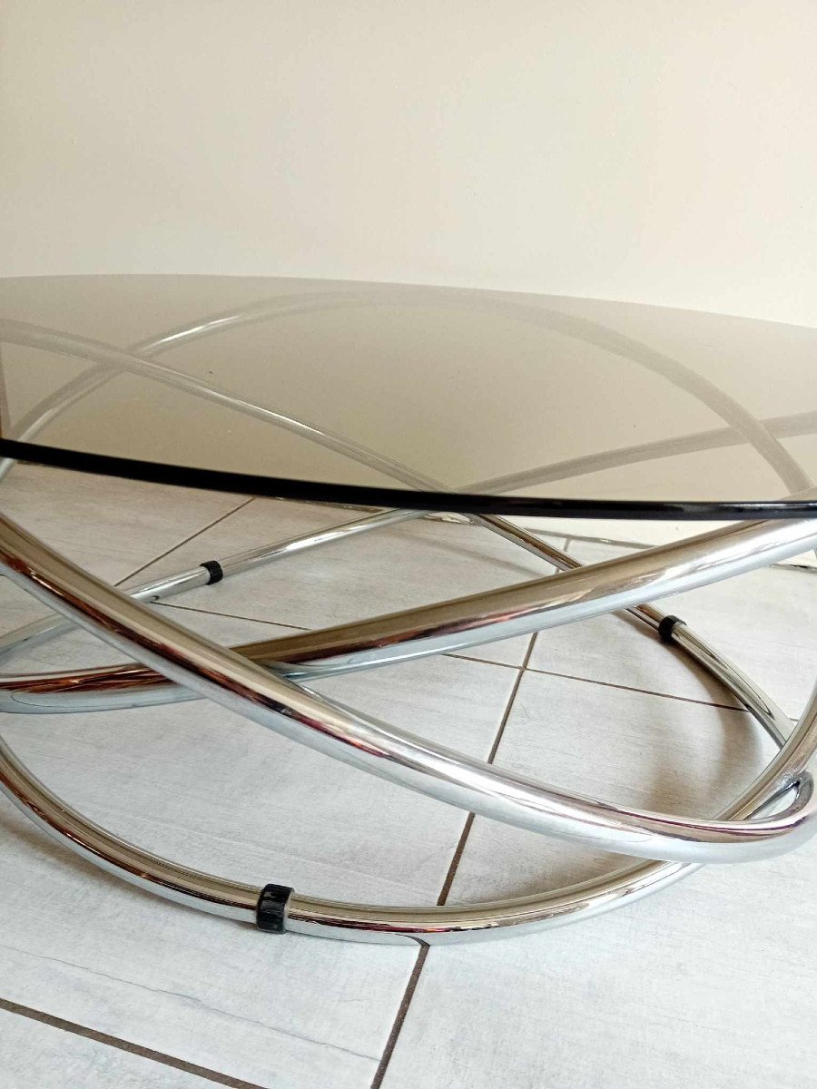 70s Space Art Coffee Table-photo-4