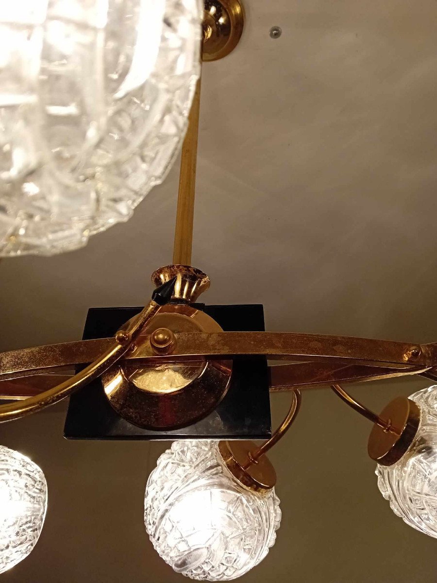 Large Maison Arlus Chandelier 1940s/1950s-photo-2