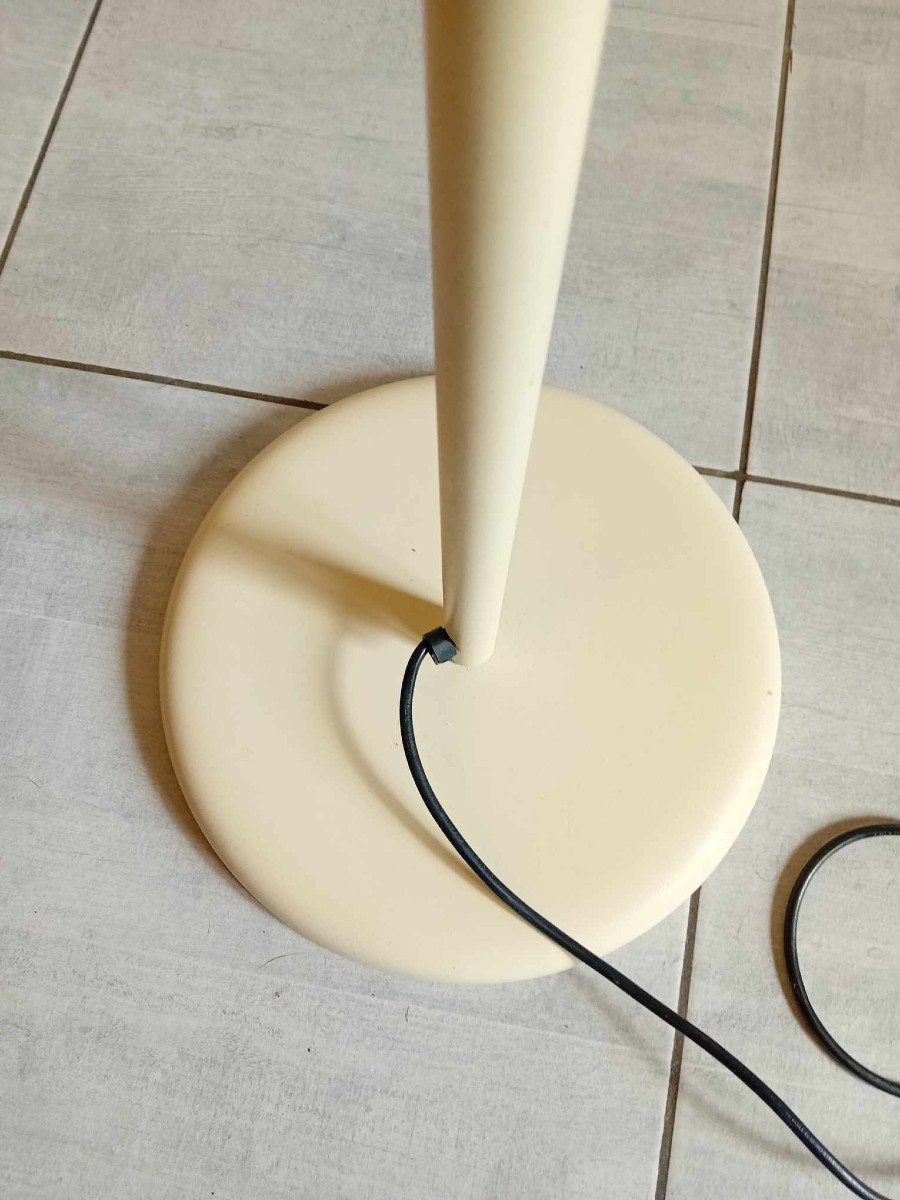 Reading Floor Lamp Italy 70s Cream Color.-photo-4