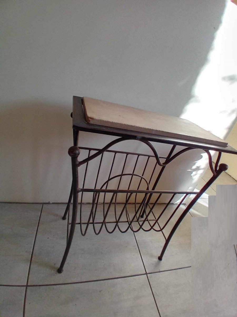 Magazine Rack Side Table 1950s-photo-2