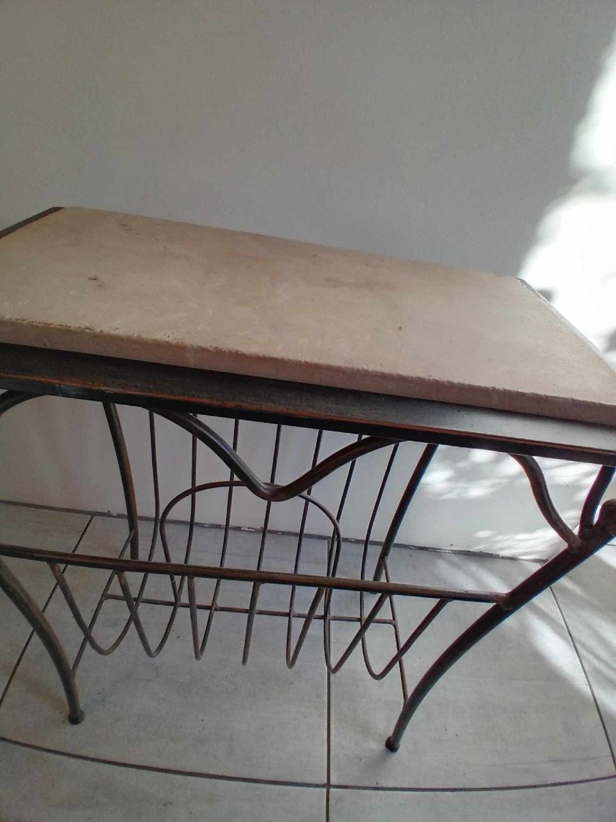 Magazine Rack Side Table 1950s-photo-3