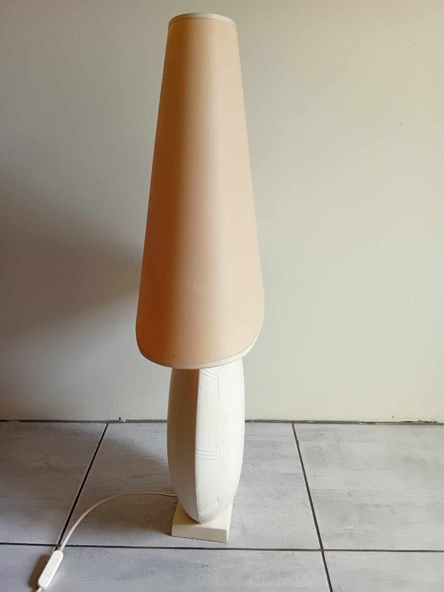 Large Living Room Lamp Signed Louis Drimmer 1980s-photo-4