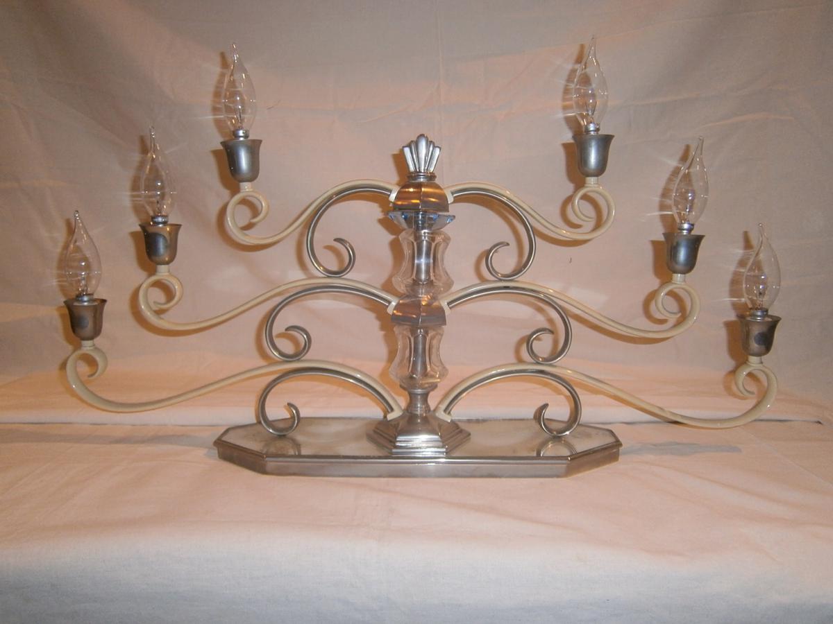 Grande Table Lamp Style Ship, Art Deco-photo-2