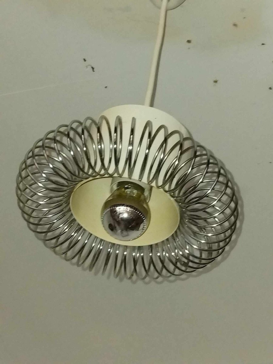 Vintage Oxar Lamp Or Pendant By Philippe Rogier For Luminox 70s-photo-3