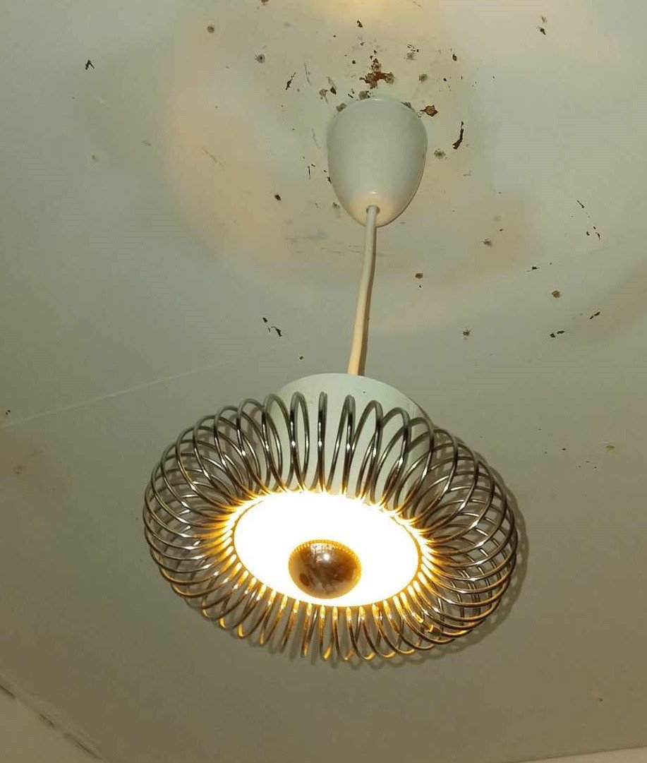 Vintage Oxar Lamp Or Pendant By Philippe Rogier For Luminox 70s-photo-4