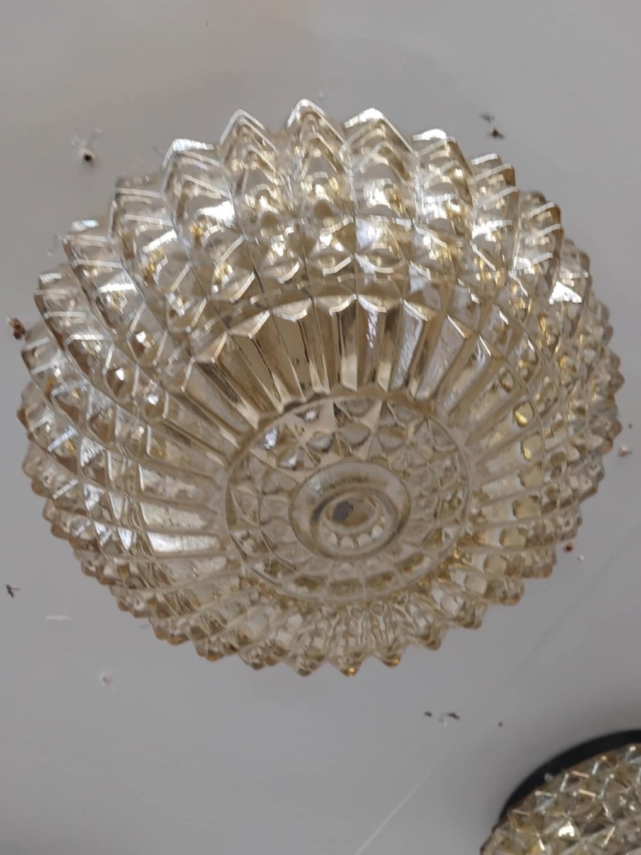 Set Of 3 Round Ceiling Lights From The 50s/60s-photo-5