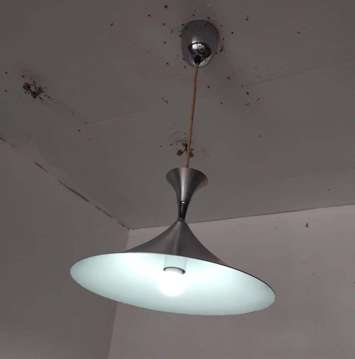 Suspension Danoise Diabolo Aluminium Et Chrome-photo-8