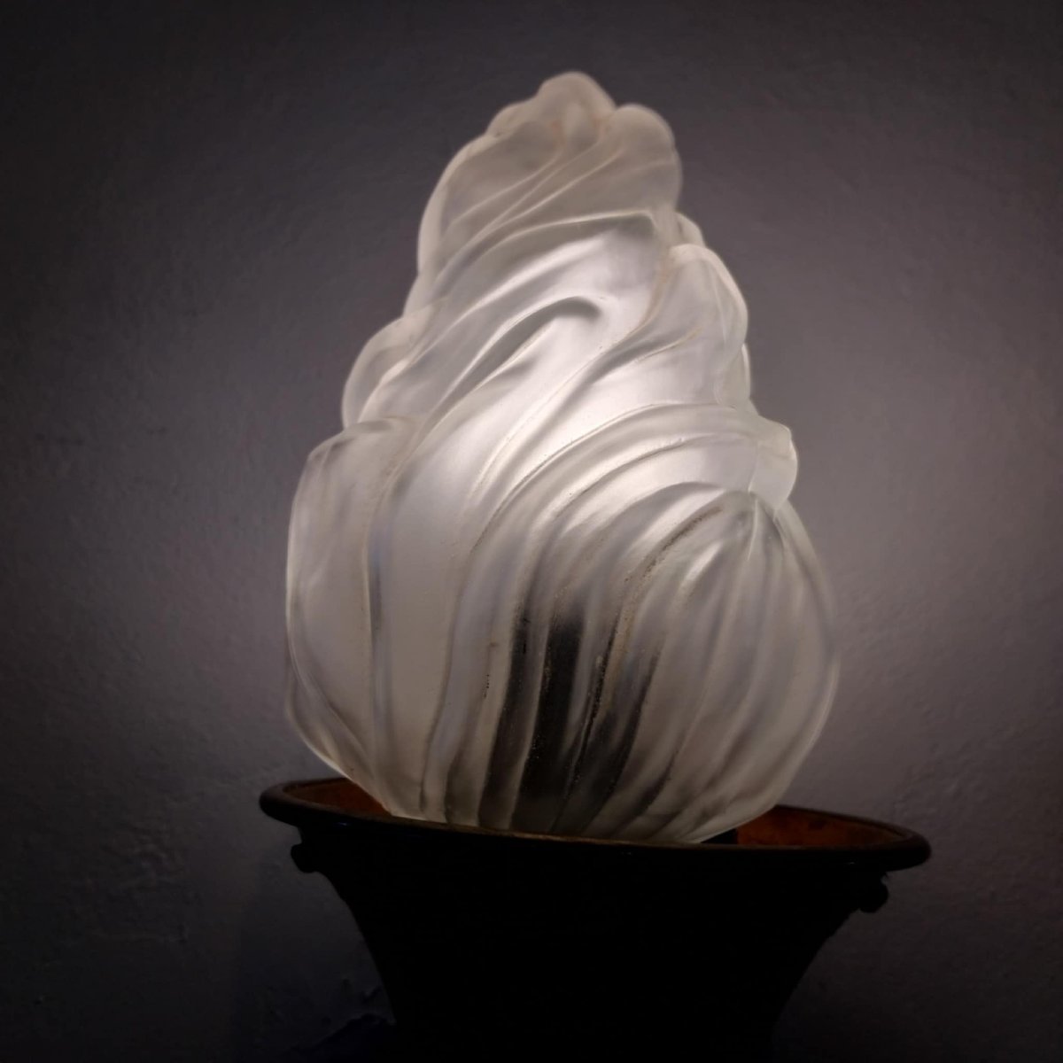 Pair Of Flambeaux Wall Lights From The 50s/60s-photo-2