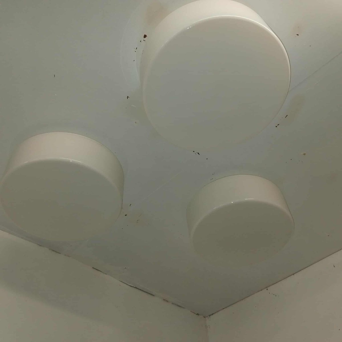 Suite de 3 plafonniers ronds LITA 70's-photo-2