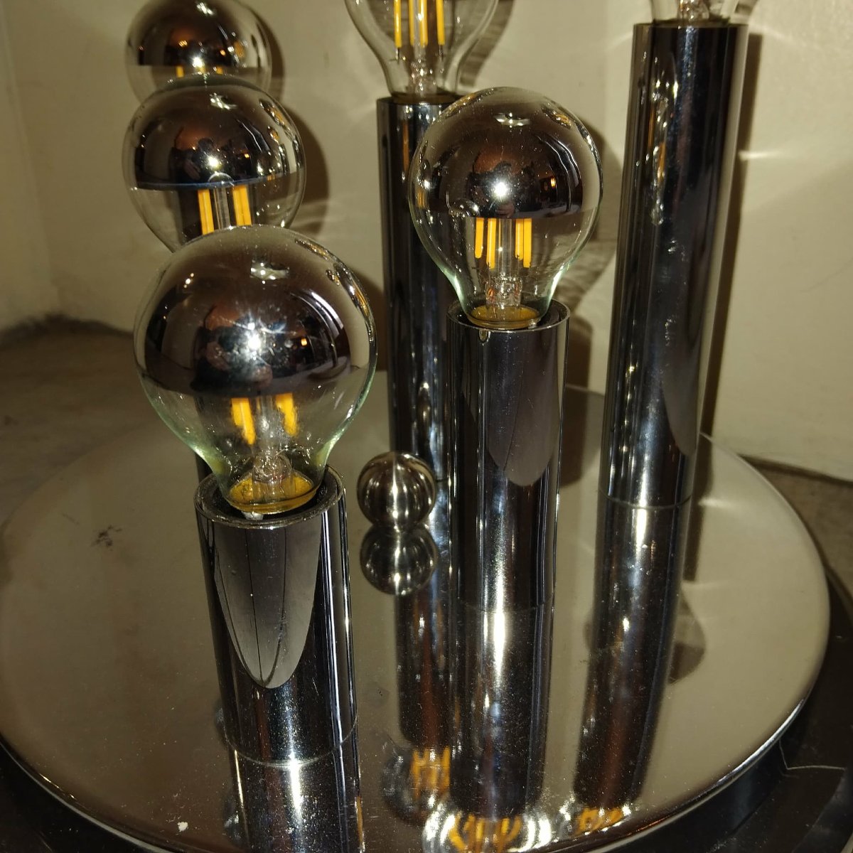 Lampe à poser attribué à GAETANO SCOLARI, années 70-photo-4