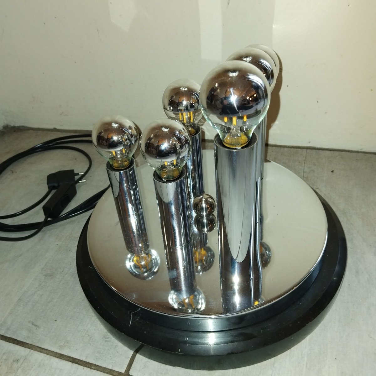 Lampe à poser attribué à GAETANO SCOLARI, années 70-photo-4