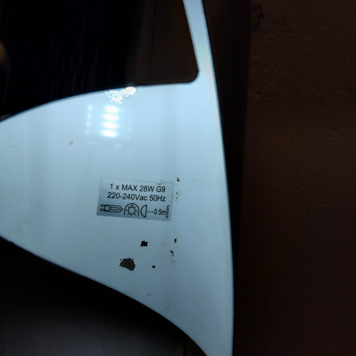 Paire d'appliques chromées bidirectionnelles 70's/80's-photo-2