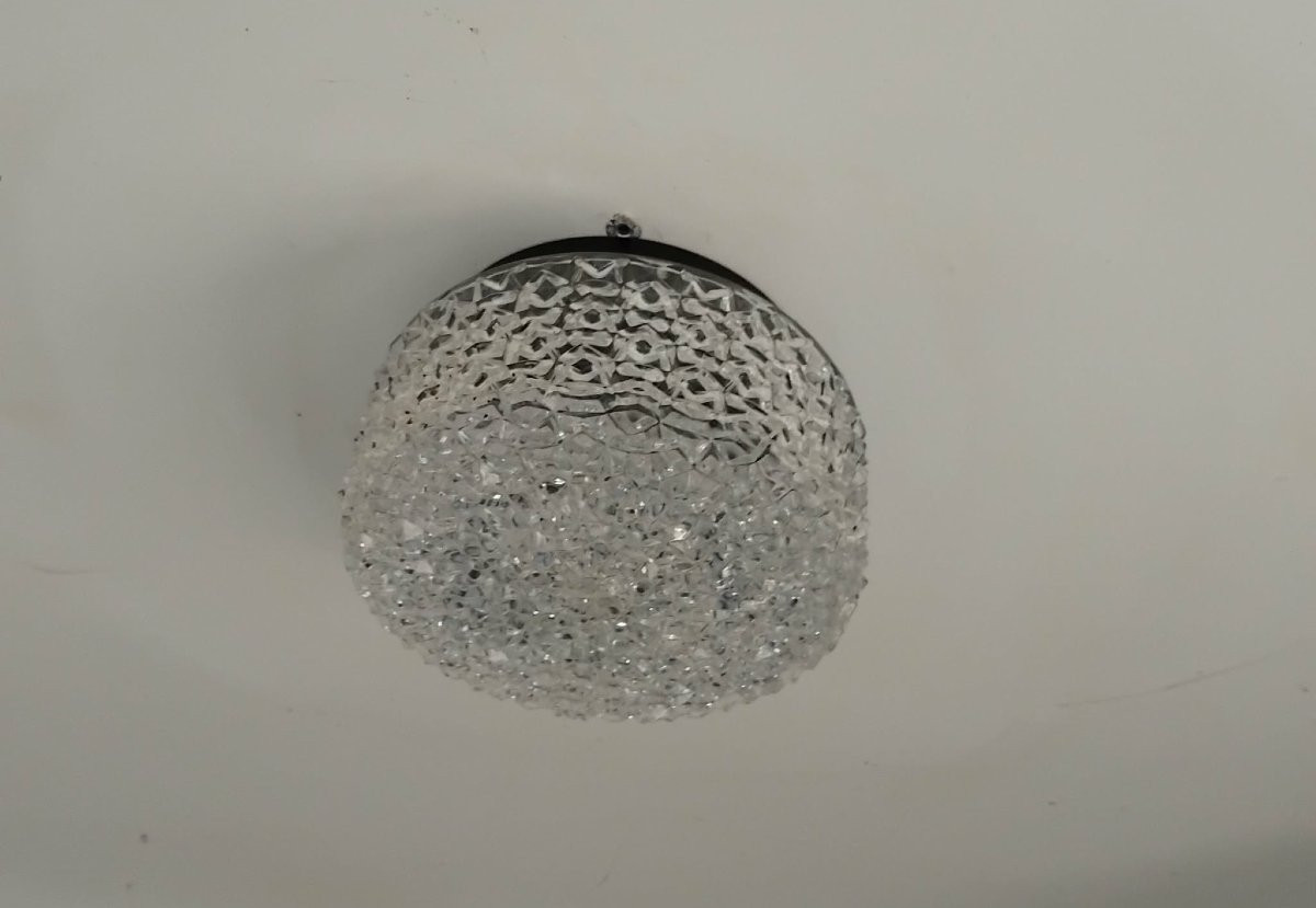 Molded Glass Ceiling Light From The 1960s/70s-photo-4
