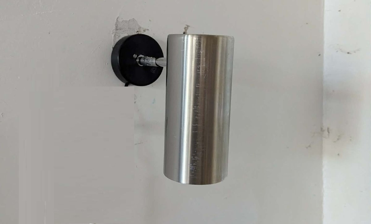 Pair Of 1970s Brushed Aluminum Tube Wall Lights By Staff Leuchten-photo-2