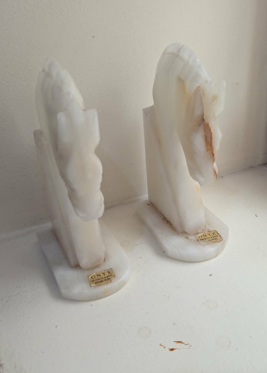 Pair Of Onyx Bookends From The 1960s-photo-3