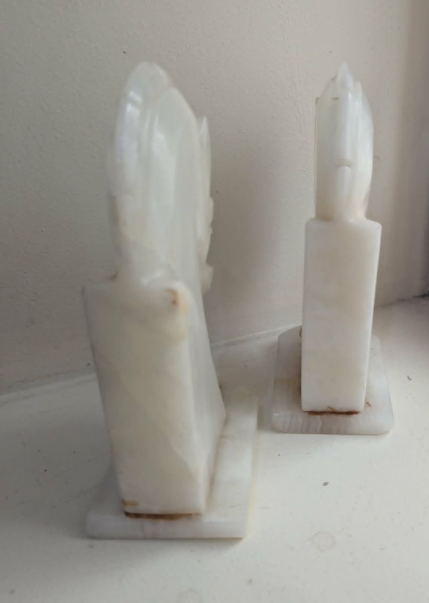 Pair Of Onyx Bookends From The 1960s-photo-2