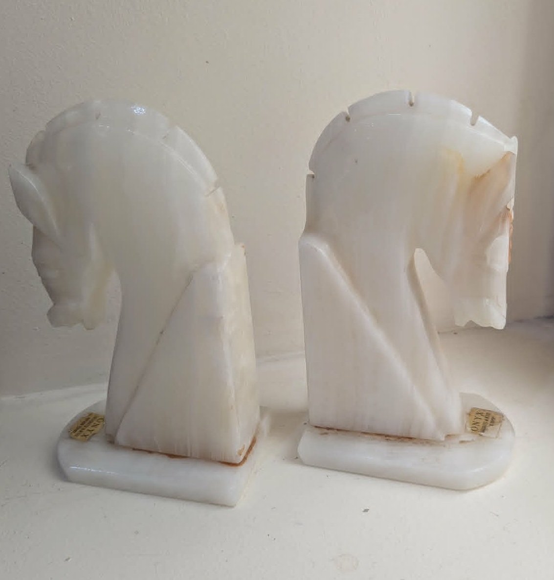 Pair Of Onyx Bookends From The 1960s