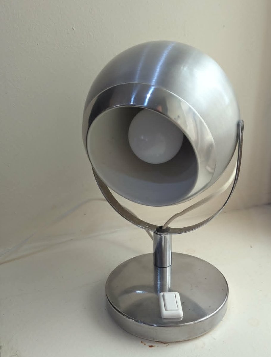 Lampe de bureau EYE BALL attribuée à REGGIANI années 70-photo-1