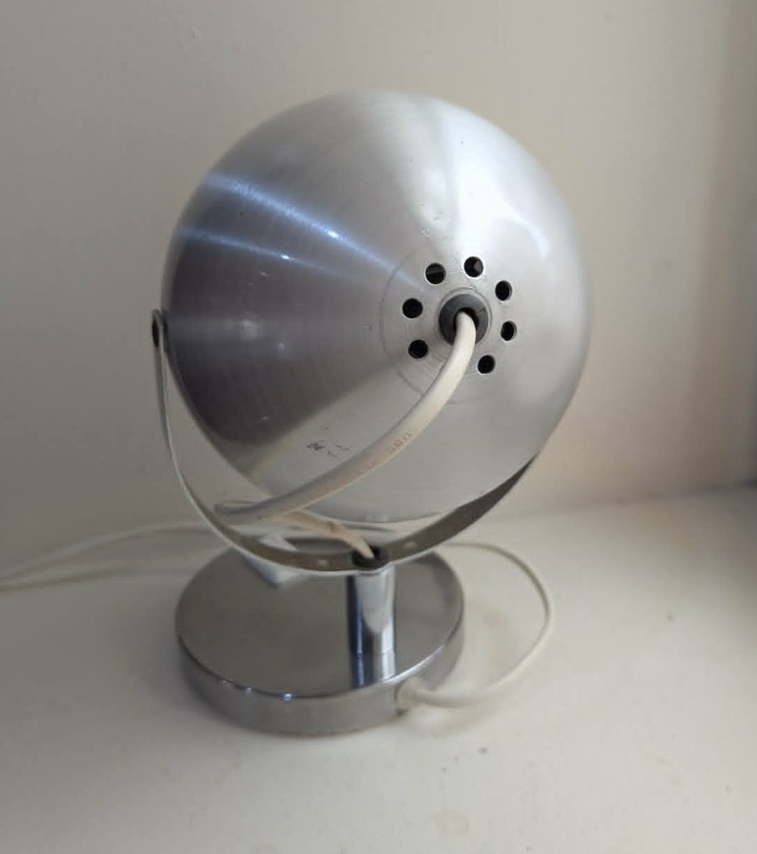 Lampe de bureau EYE BALL attribuée à REGGIANI années 70-photo-2