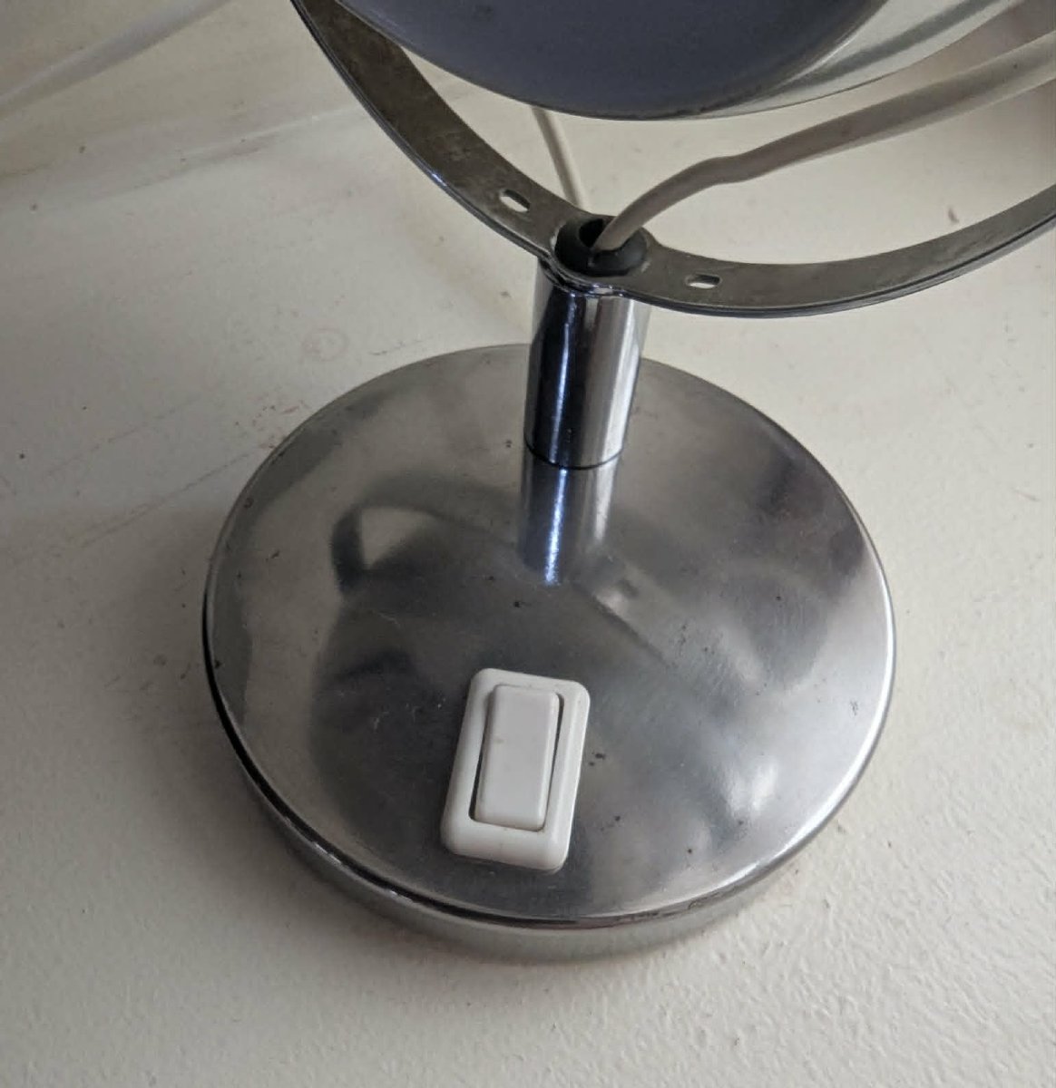 Lampe de bureau EYE BALL attribuée à REGGIANI années 70-photo-3