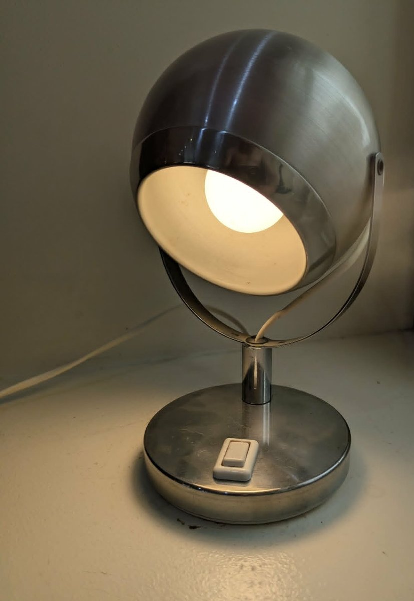 Lampe de bureau EYE BALL attribuée à REGGIANI années 70