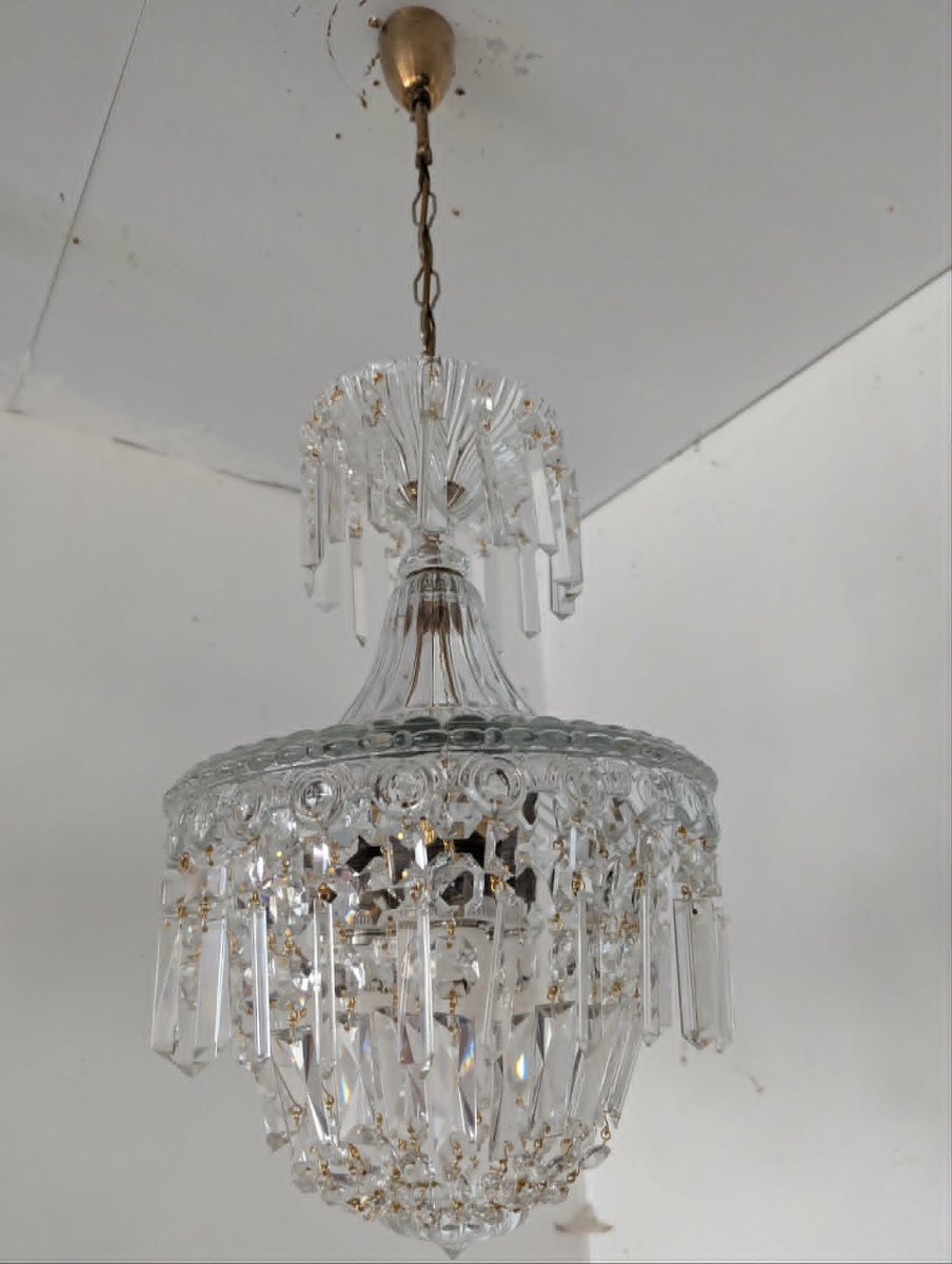 Paire de lustres attribués à BACCARAT-photo-4