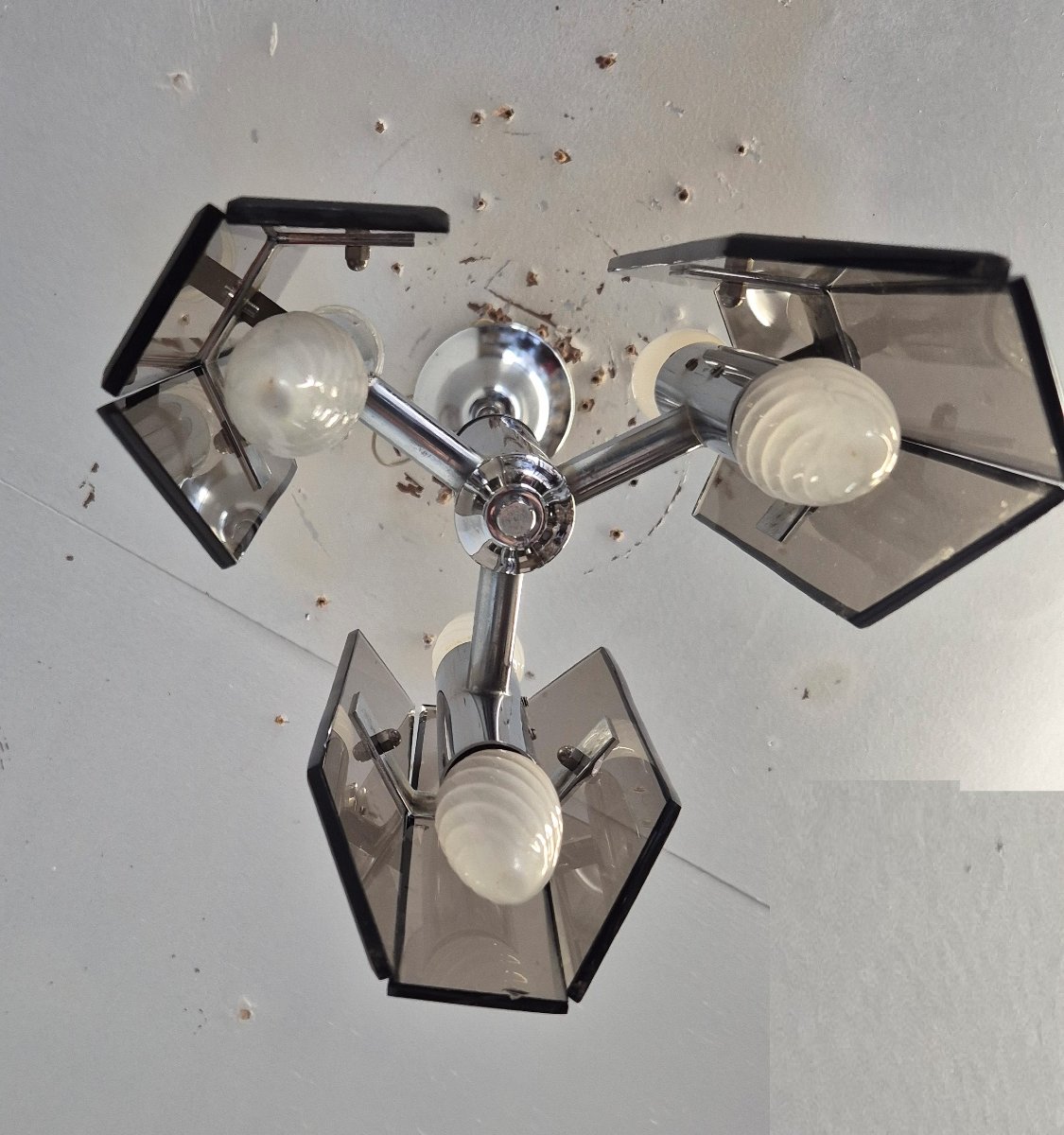 Veca Chandelier For Fontana Arte, 1970s-photo-1