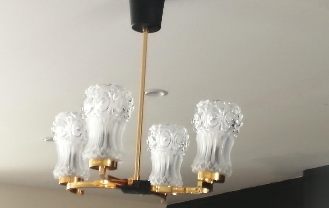 4 Branch Chandelier Maison Arlus-photo-1