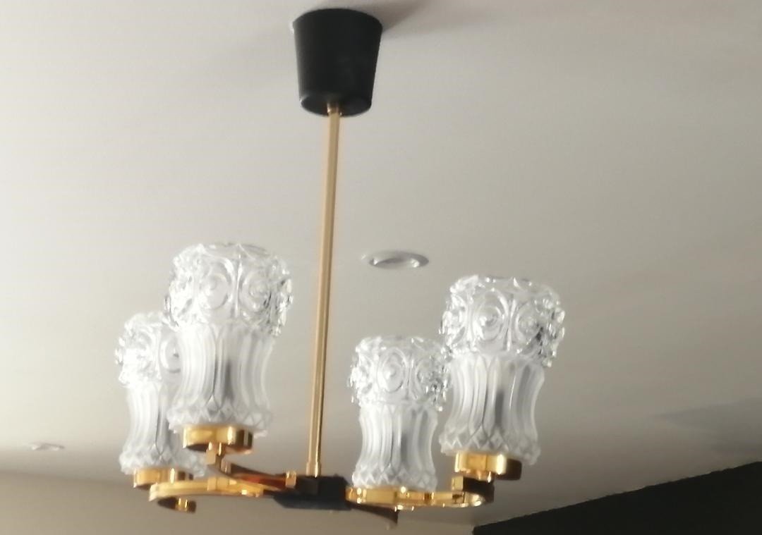 4 Branch Chandelier Maison Arlus-photo-2