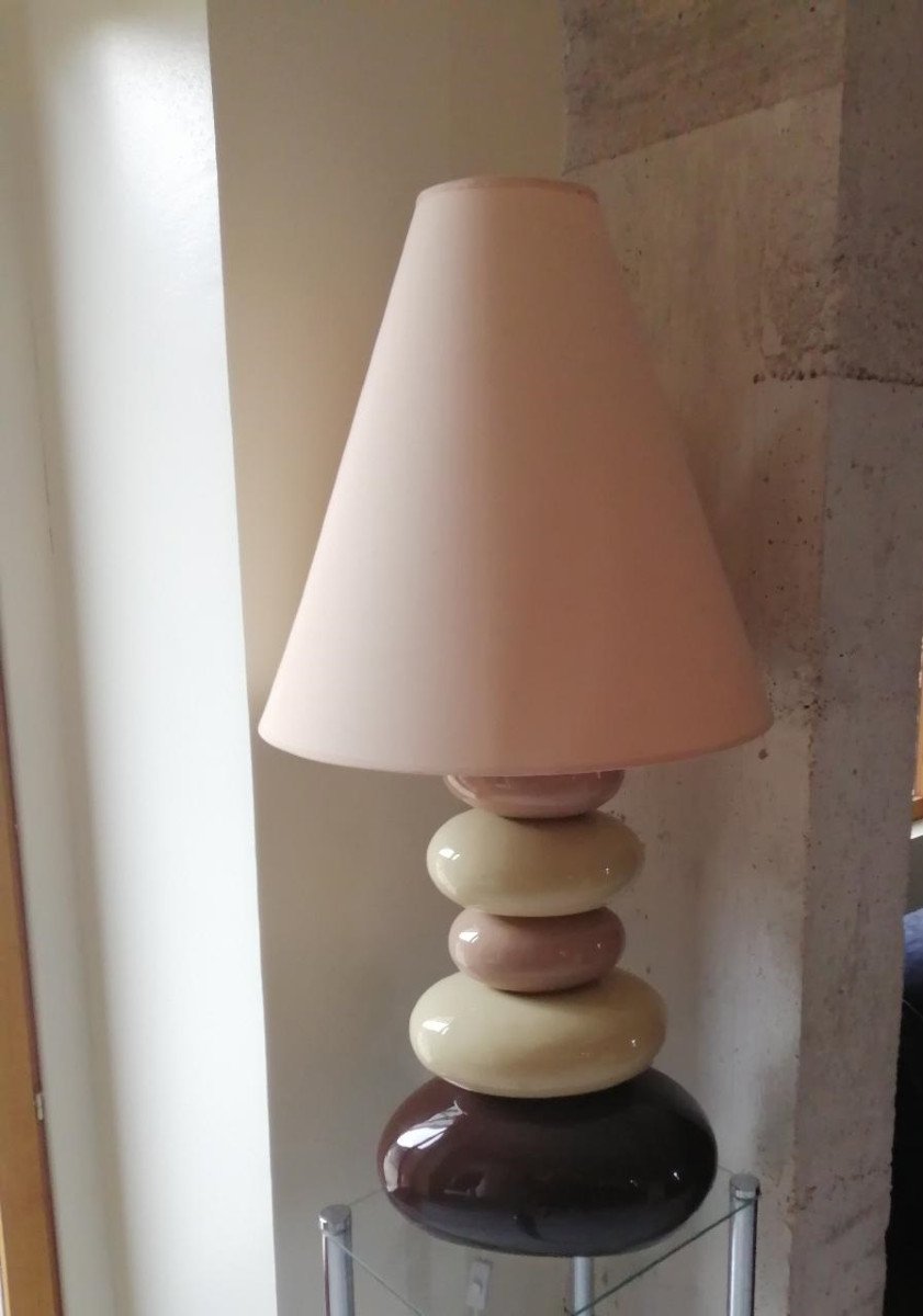 Large Lamp With 5 Pebbles-photo-2