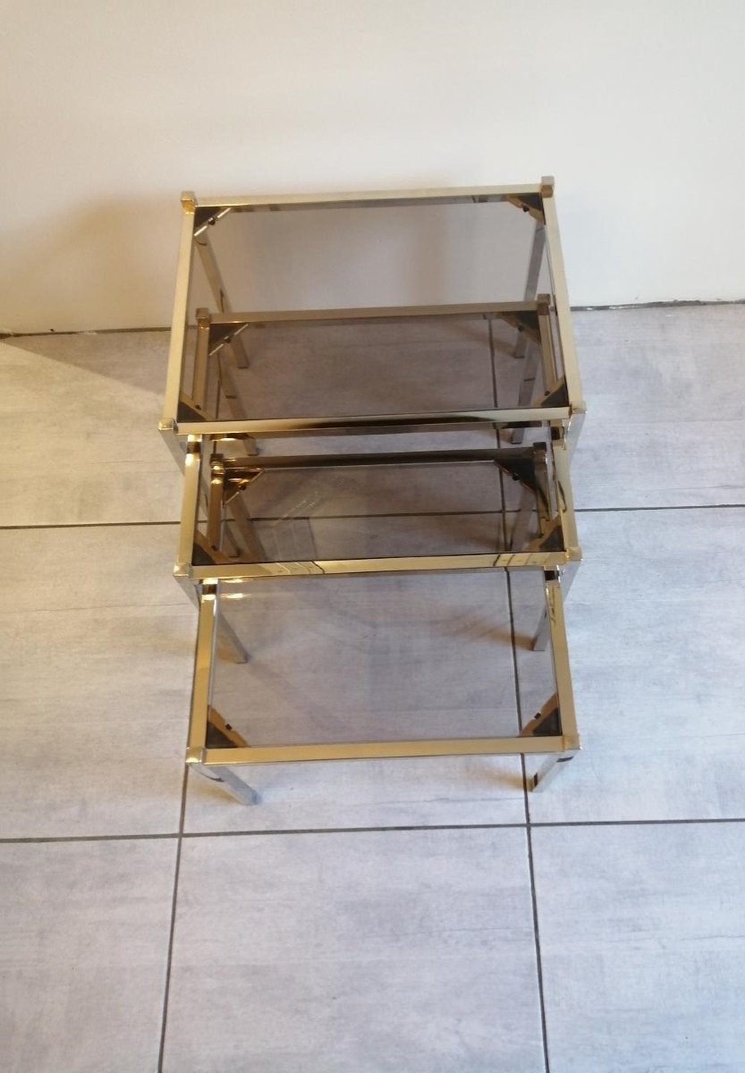 Suite Of 3 Nesting Tables 70s-photo-6