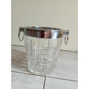 70s Crystal Champagne Bucket