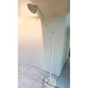 Italian Floor Lamp From The 70s, “fresh Butter” Color, “made In Italy” Label.