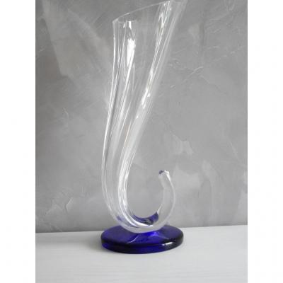 Grand Crystal Vase Shaped Horn Of Plenty.