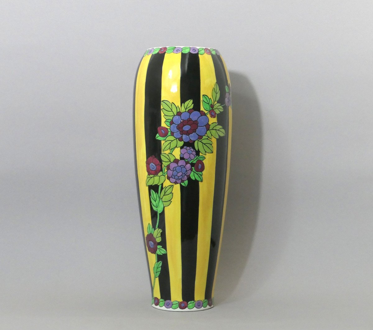 C. Catteau - Vase Aux Dahlias - 44 cm-photo-2