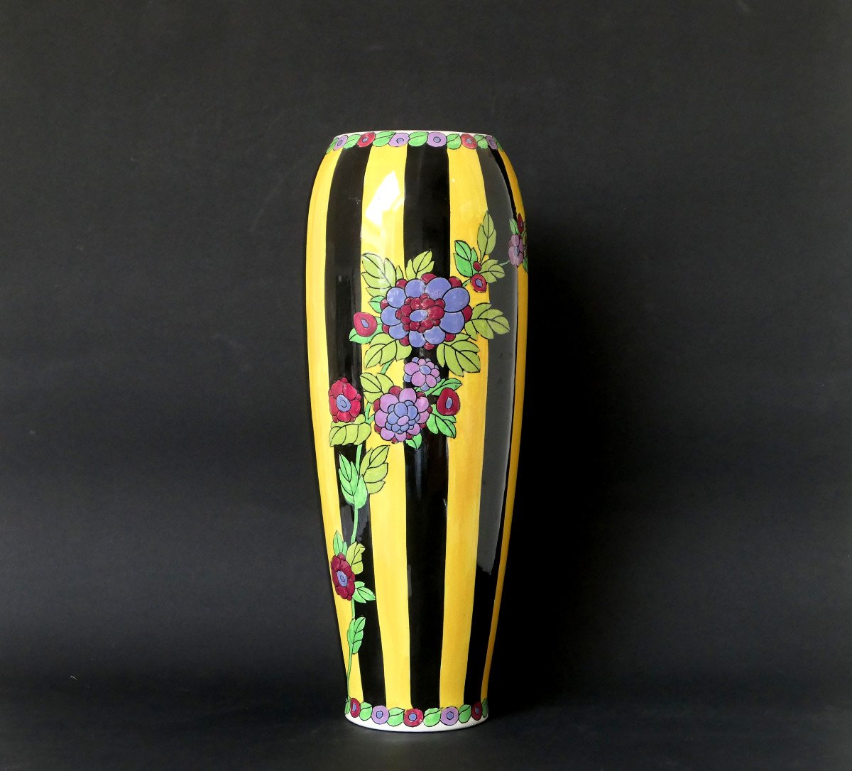 C. Catteau - Vase Aux Dahlias - 44 cm