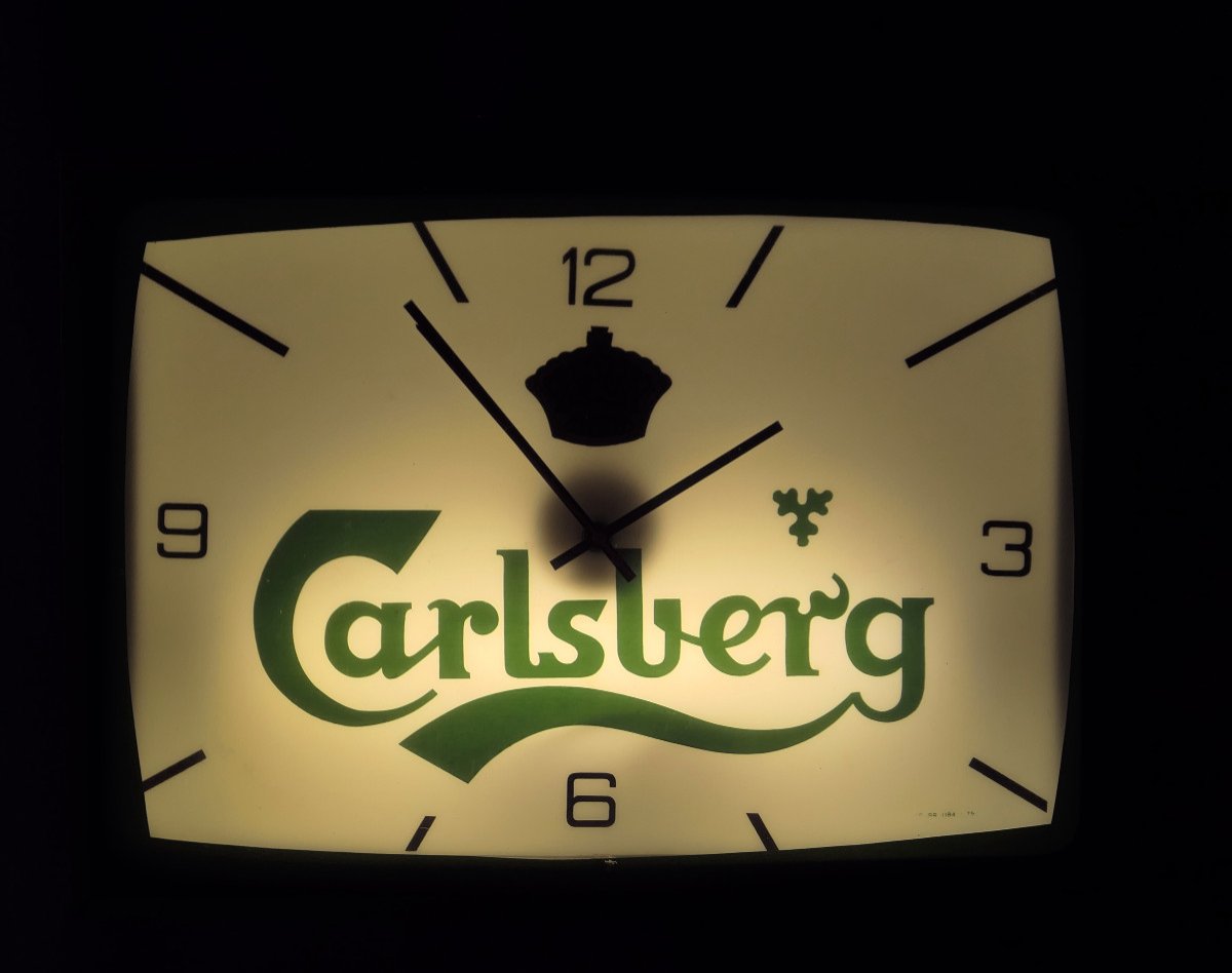 Pendule Publicitaire «carlsberg»