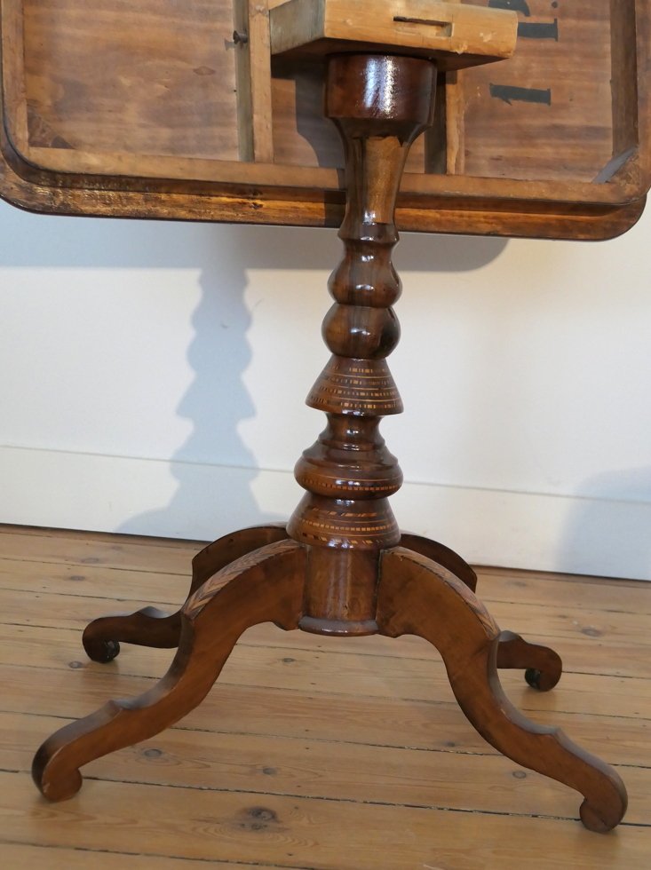 Side Table With Tilting Tray - Italy - XIX °-photo-2